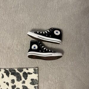 Converse Black High-Top Sneakers with White Accents